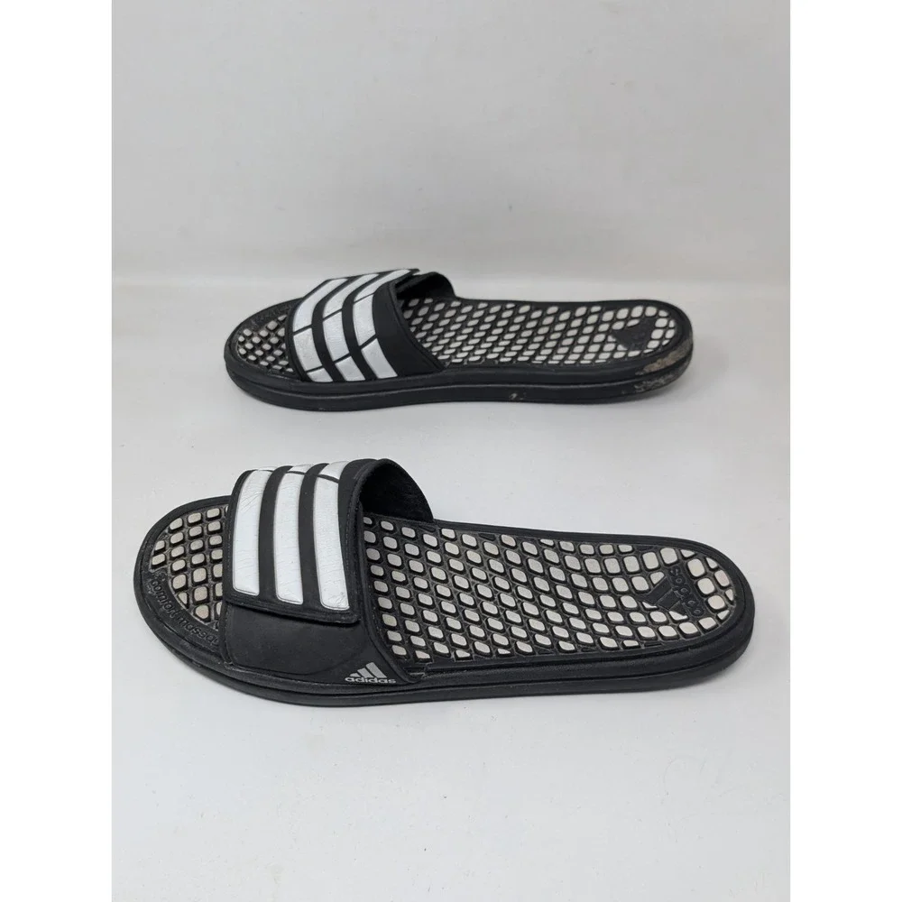 Adidas Calissage 2.0 Sandals‎ Men's Comfort Massage Slides Q21264 Size 10 VTG